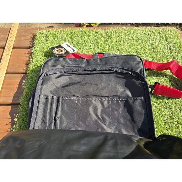 Vtg 90s Mead NHL New Jersey Devils Messenger Carry-on Gym Laptop Book Bag NWT - Picture 9 of 13